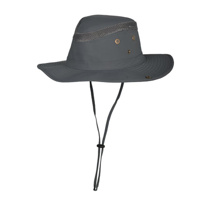 Mesh Vented Wide Brim Boonie Hat with Adjustable Chin Strap - MHT-40