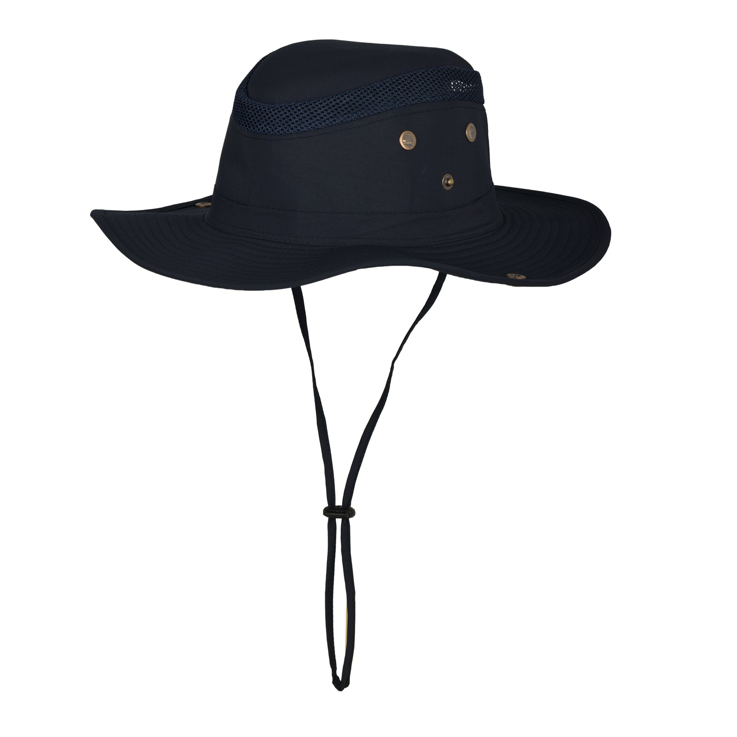 Mesh Vented Wide Brim Boonie Hat with Adjustable Chin Strap - MHT-40