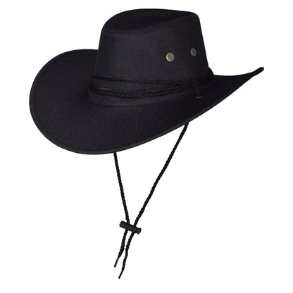 Classic Western Cowboy Hat with Rope Band