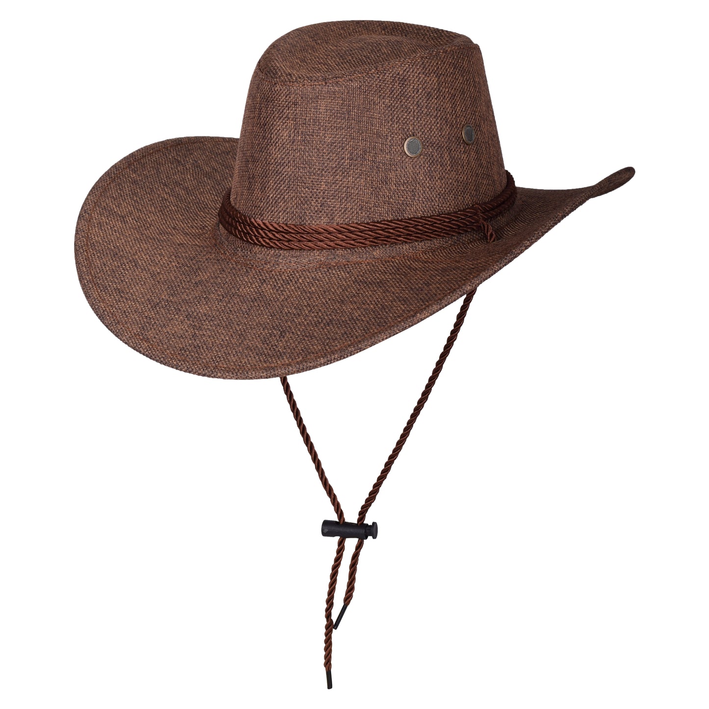 Classic Western Cowboy Hat with Rope Band