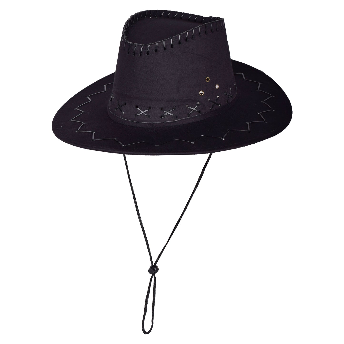 Classic Western Cowboy Hat with Stitched Detailing