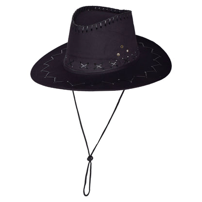 Classic Western Cowboy Hat with Stitched Detailing