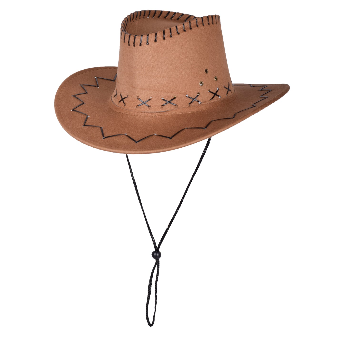 Classic Western Cowboy Hat with Stitched Detailing