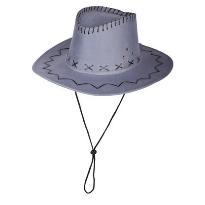 Classic Western Cowboy Hat with Stitched Detailing