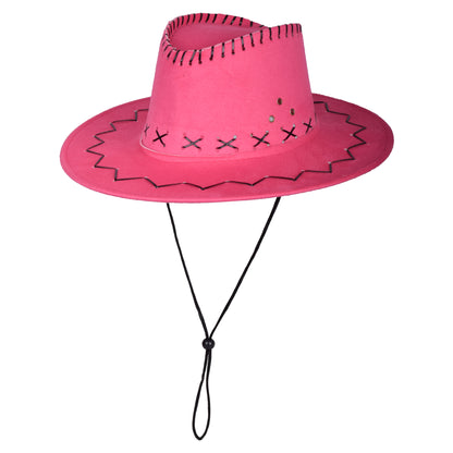 Classic Western Cowboy Hat with Stitched Detailing