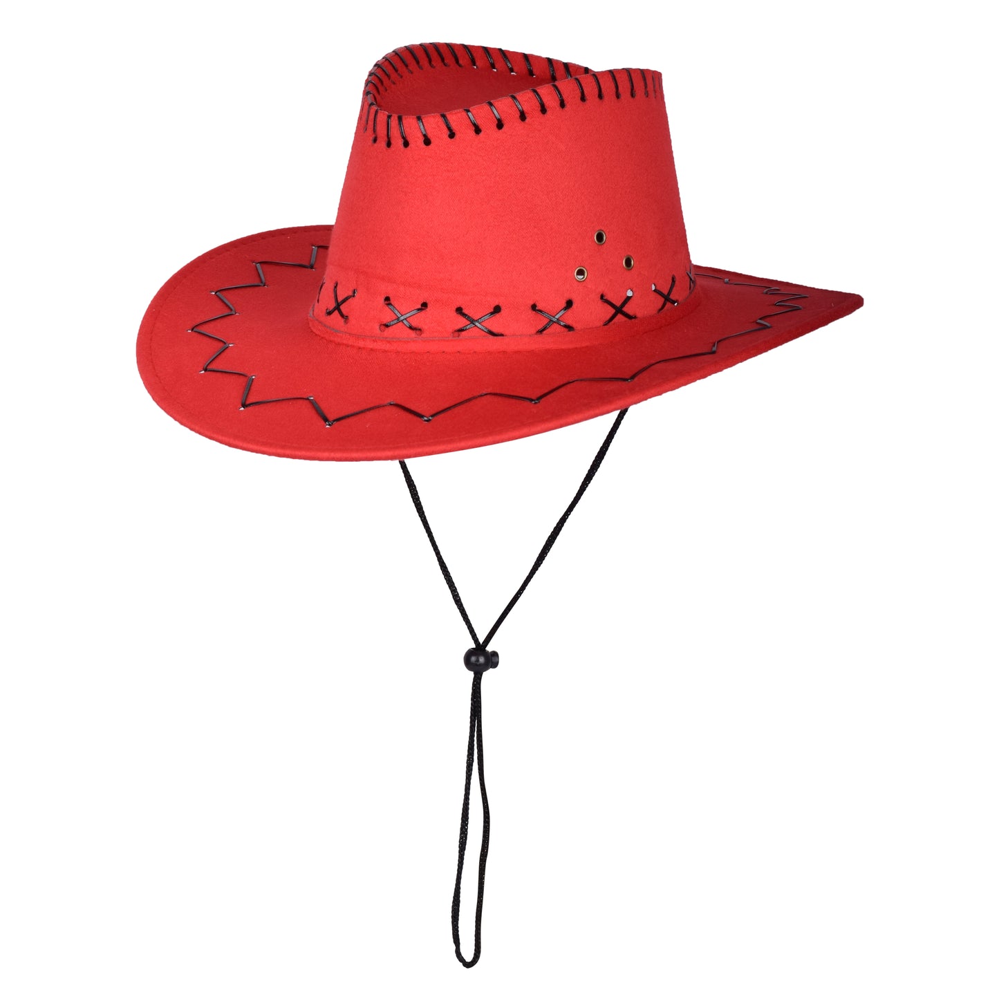 Classic Western Cowboy Hat with Stitched Detailing