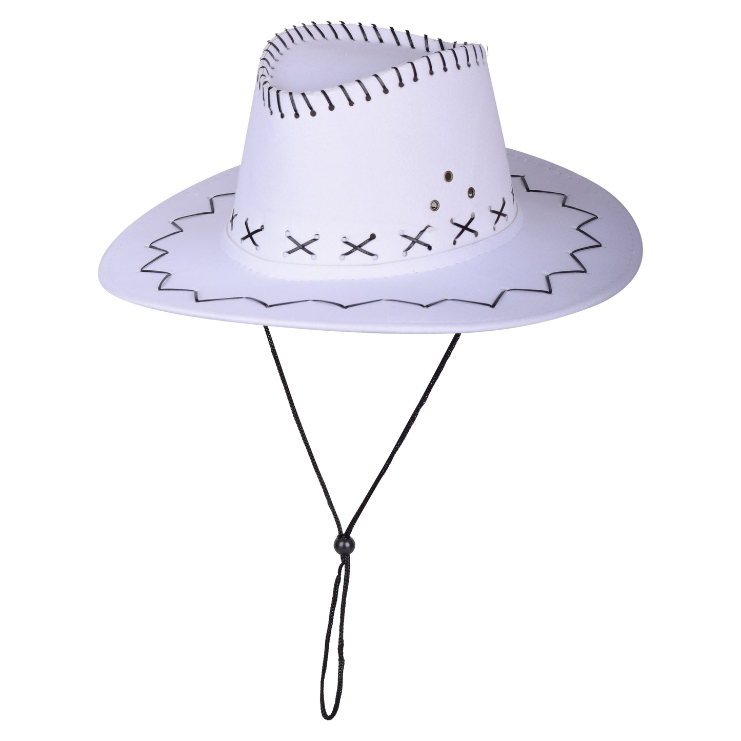 Classic Western Cowboy Hat with Stitched Detailing