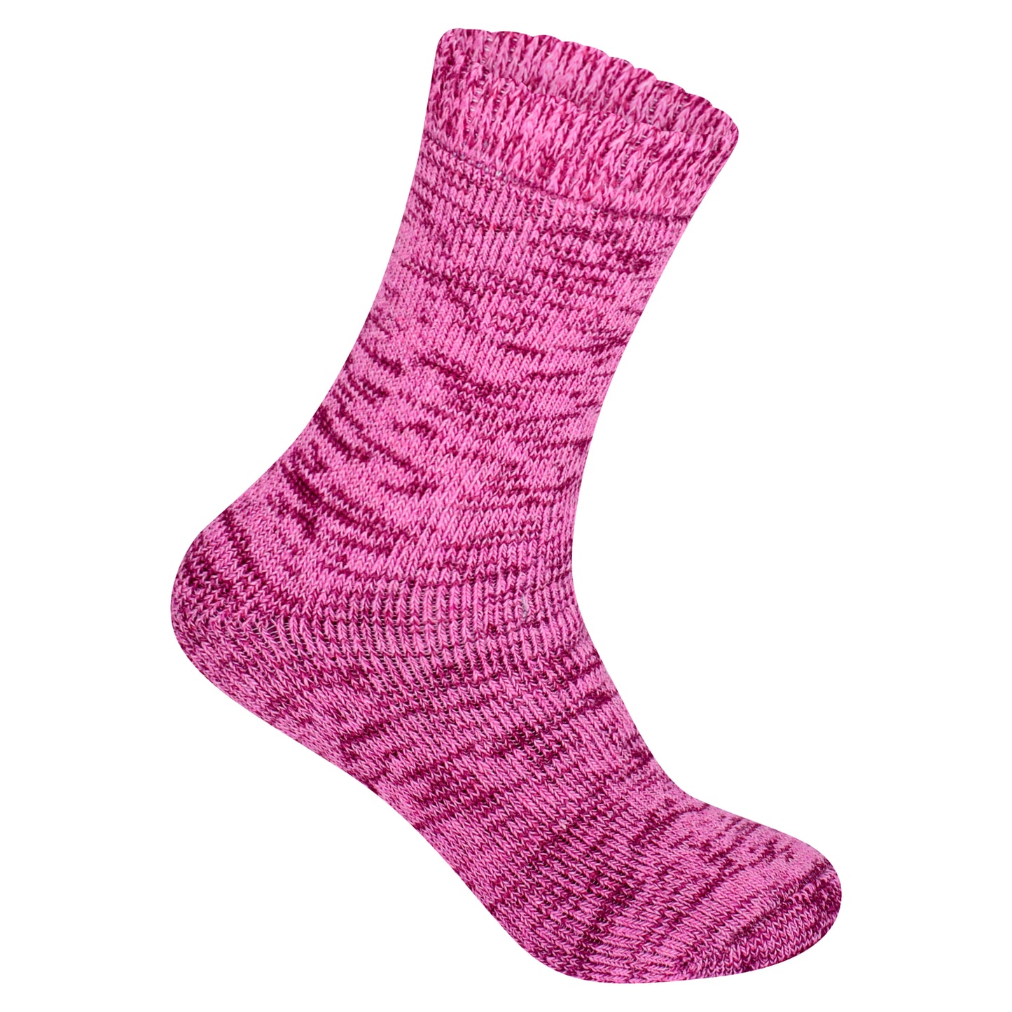 Mens Merino Lambs Wool Socks - Assorted Heather (12 Pairs)
