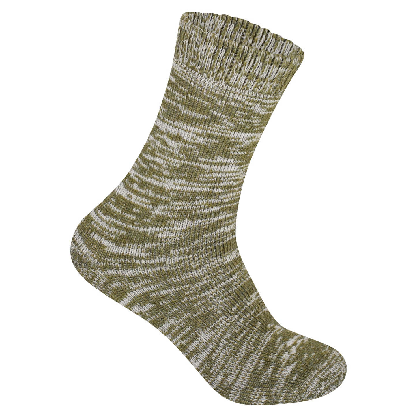 Mens Merino Lambs Wool Socks - Assorted Heather (12 Pairs)