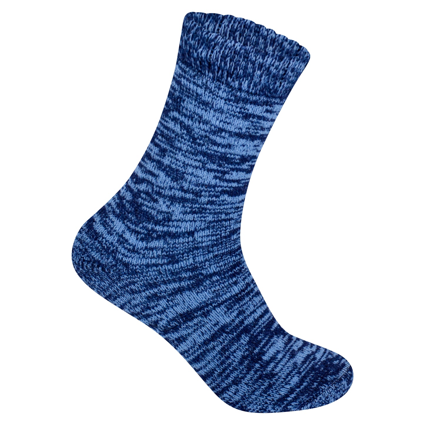 Mens Merino Lambs Wool Socks - Assorted Heather (12 Pairs)