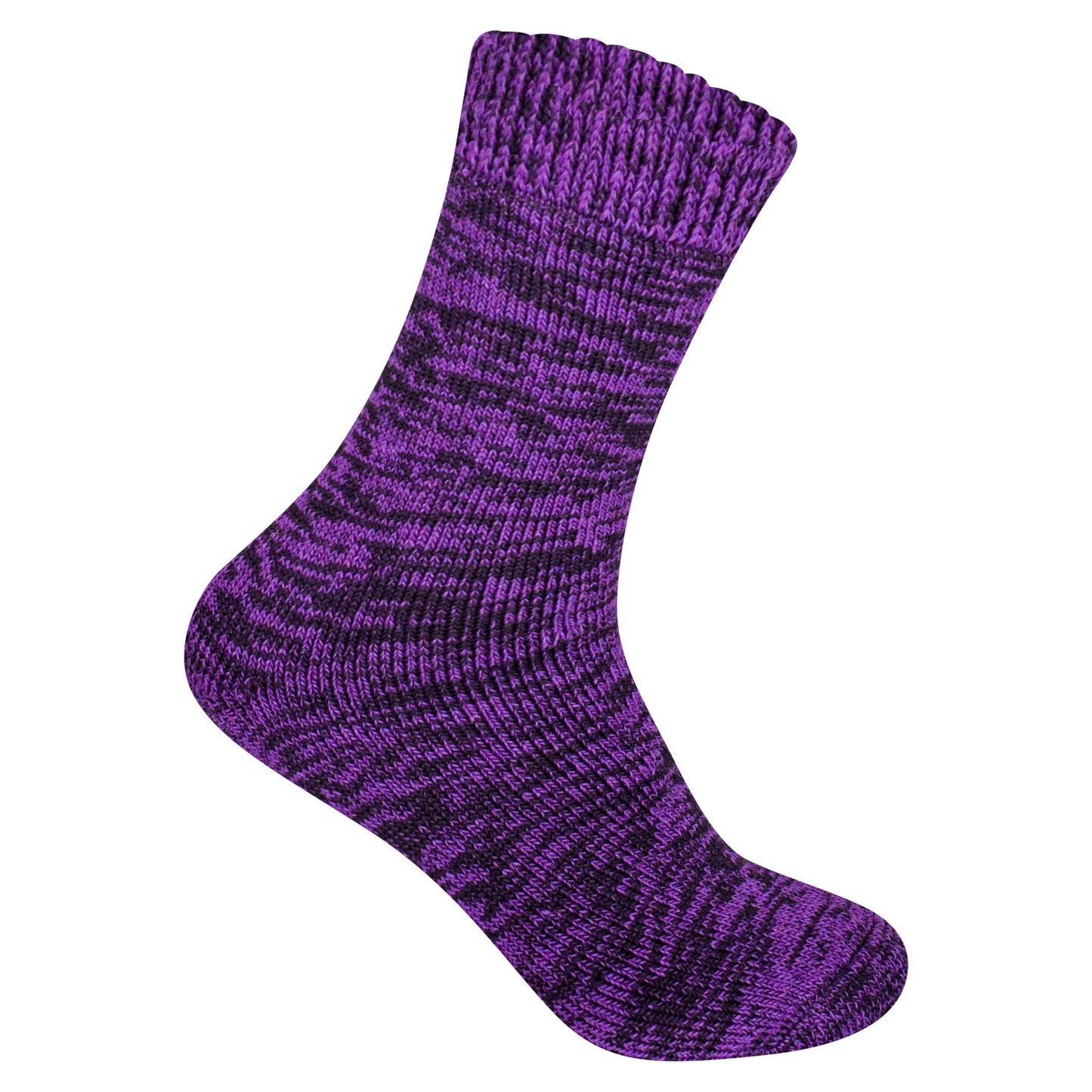 Mens Merino Lambs Wool Socks - Assorted Heather (12 Pairs)