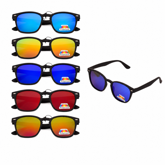 Polarized Mirrored Assorted Sunglasses - MSG-37 (12 Units)
