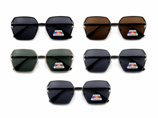 Polarized Oversized Sunglasses - MSG-55 (12 Units)