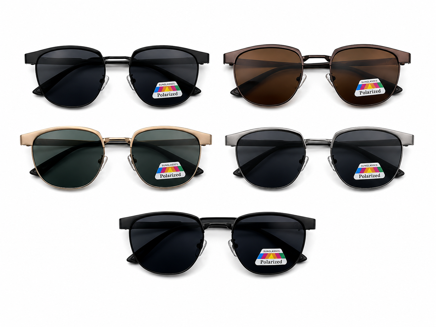 Polarized Wayfarer Classic Sunglasses - MSG-56 (12 Units)