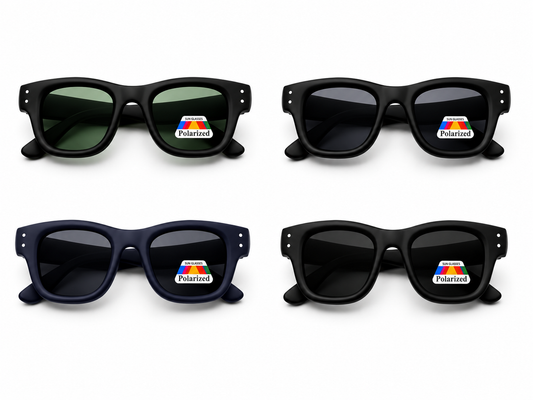 Polarized Bold Wayfarer Sunglasses - MSG-69 (12 Units)