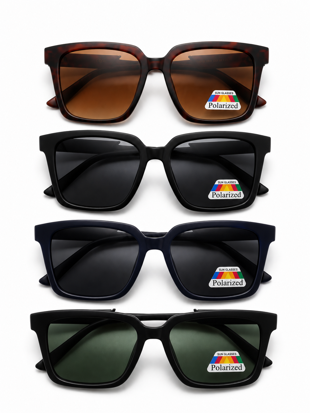 Polarized Classic Wayfarer Sunglasses - MSG-70 (12 Units)