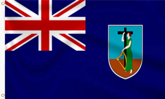 Montserrat National Flag with Eyelets (3x5 ft)