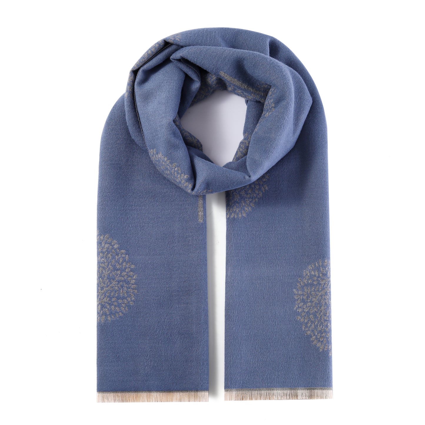 Luxurious Double Sided Jacquard Scarf - Tree of Life