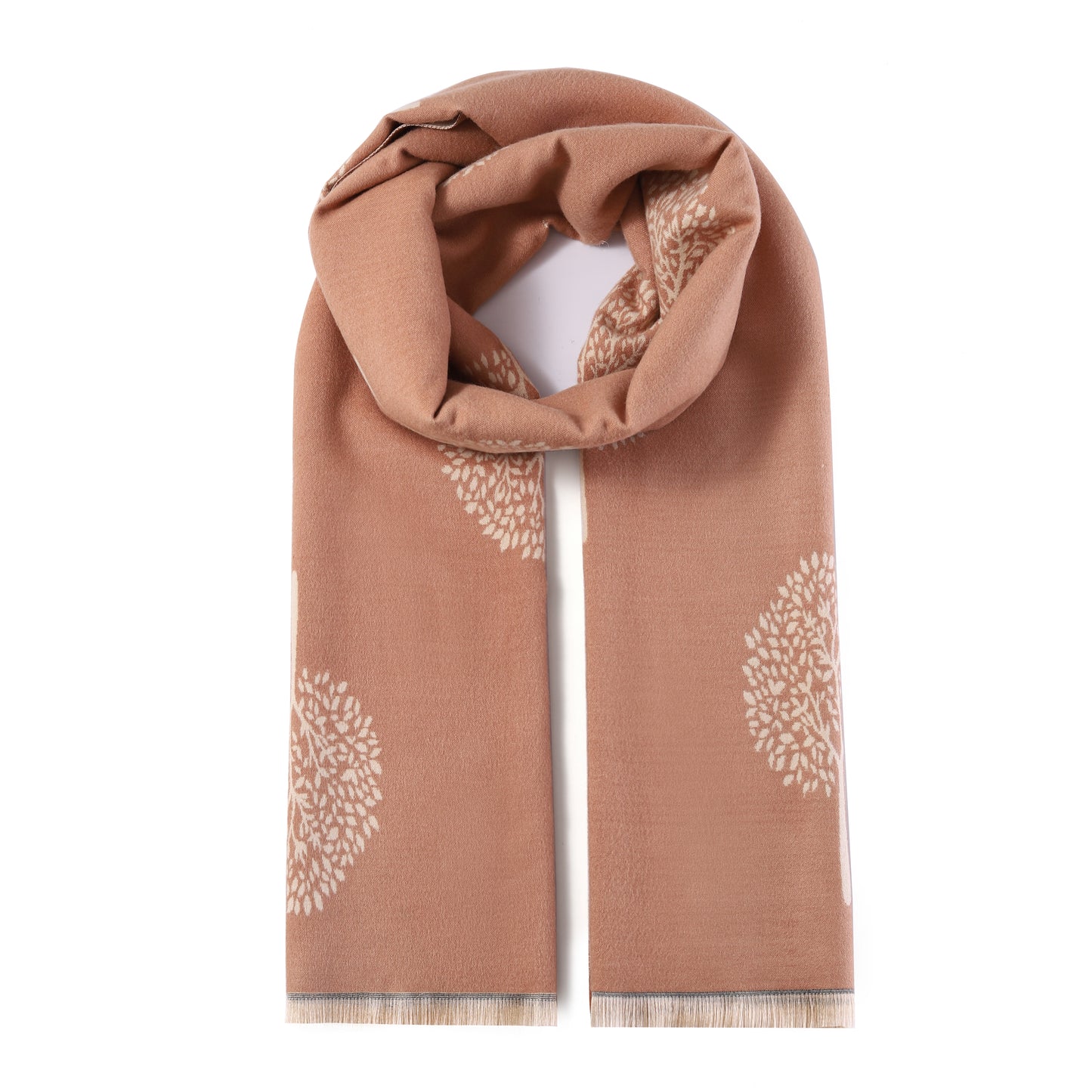 Luxurious Double Sided Jacquard Scarf - Tree of Life