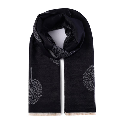 Luxurious Double Sided Jacquard Scarf - Tree of Life