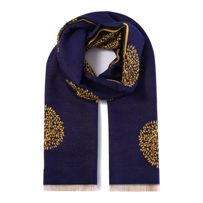 Luxurious Double Sided Jacquard Scarf - Tree of Life