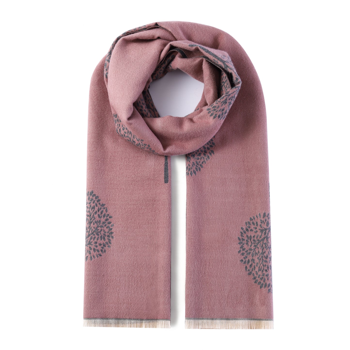 Luxurious Double Sided Jacquard Scarf - Tree of Life