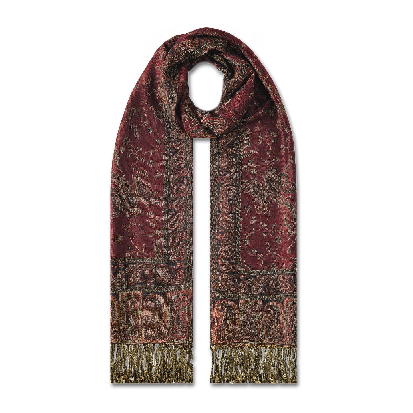 Colourful Paisley Pashmina Style Scarves