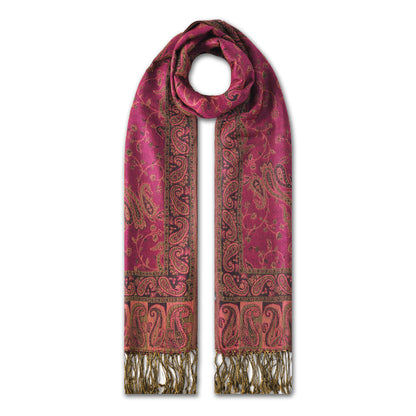 Colourful Paisley Pashmina Style Scarves