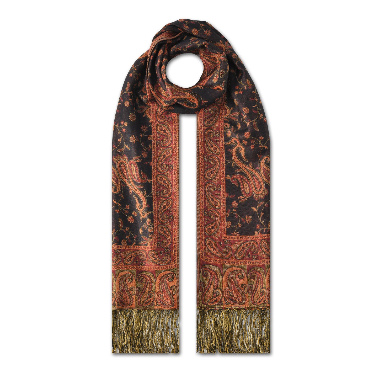 Colourful Paisley Pashmina Style Scarves