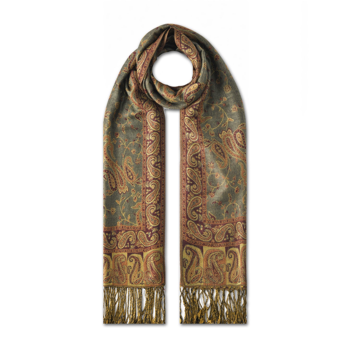 Colourful Paisley Pashmina Style Scarves