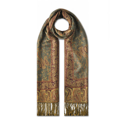 Colourful Paisley Pashmina Style Scarves