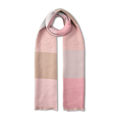 Colourful Ribbed Check Scarves