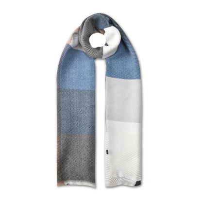 Colourful Ribbed Check Scarves