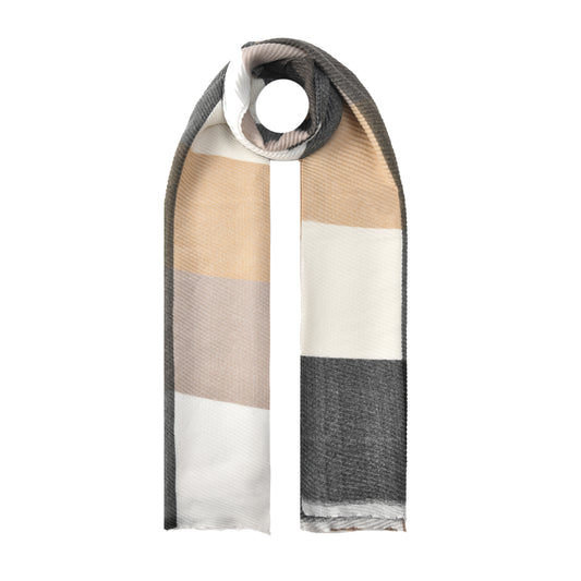 Colourful Ribbed Check Scarves