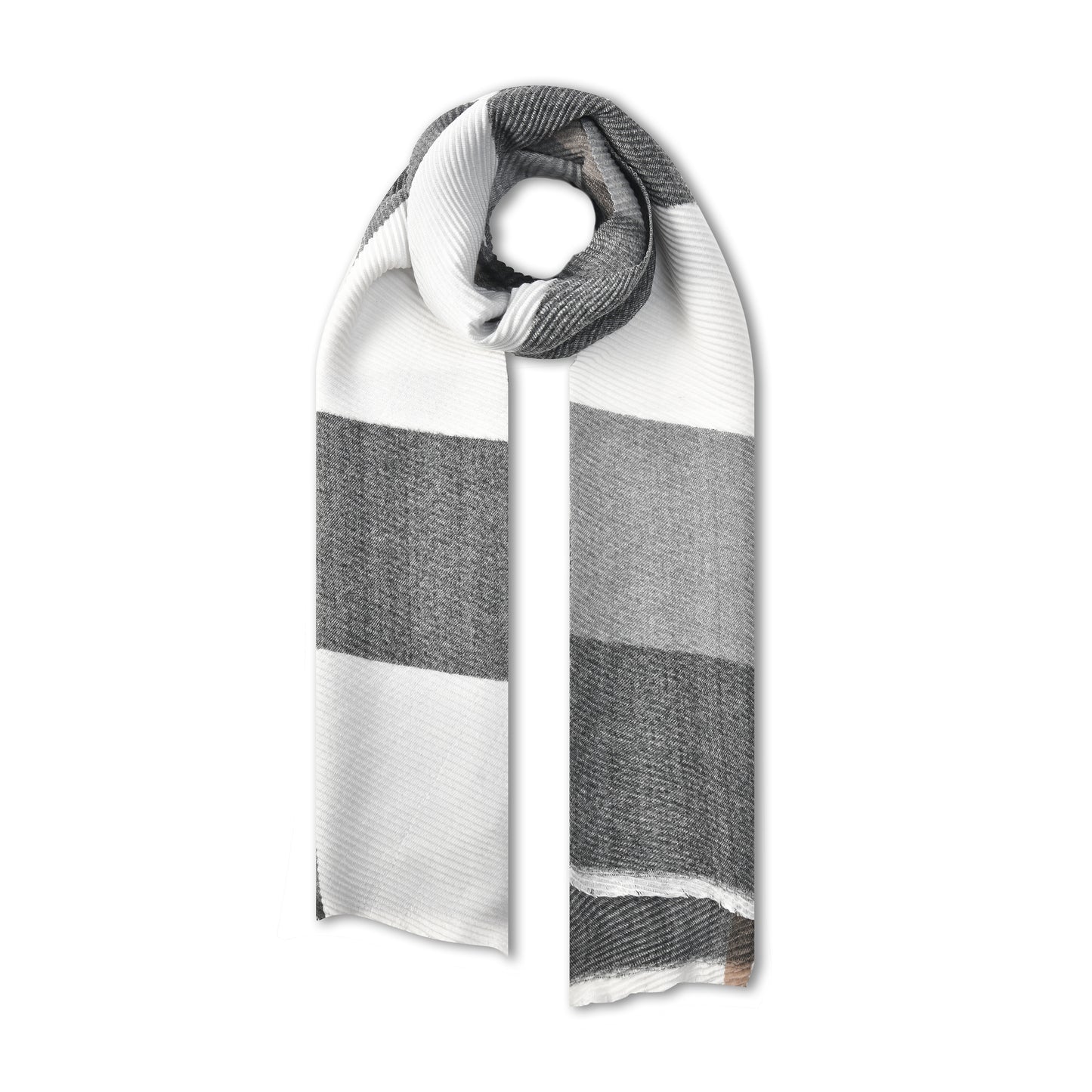 Colourful Ribbed Check Scarves
