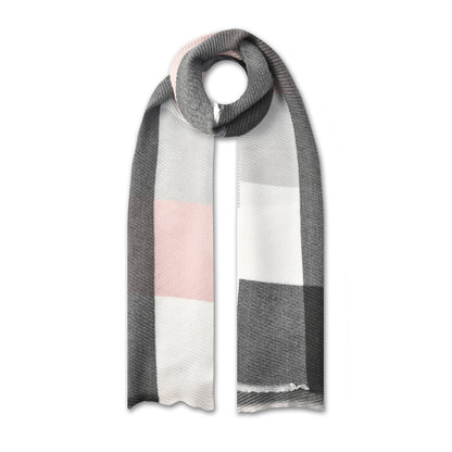 Colourful Ribbed Check Scarves