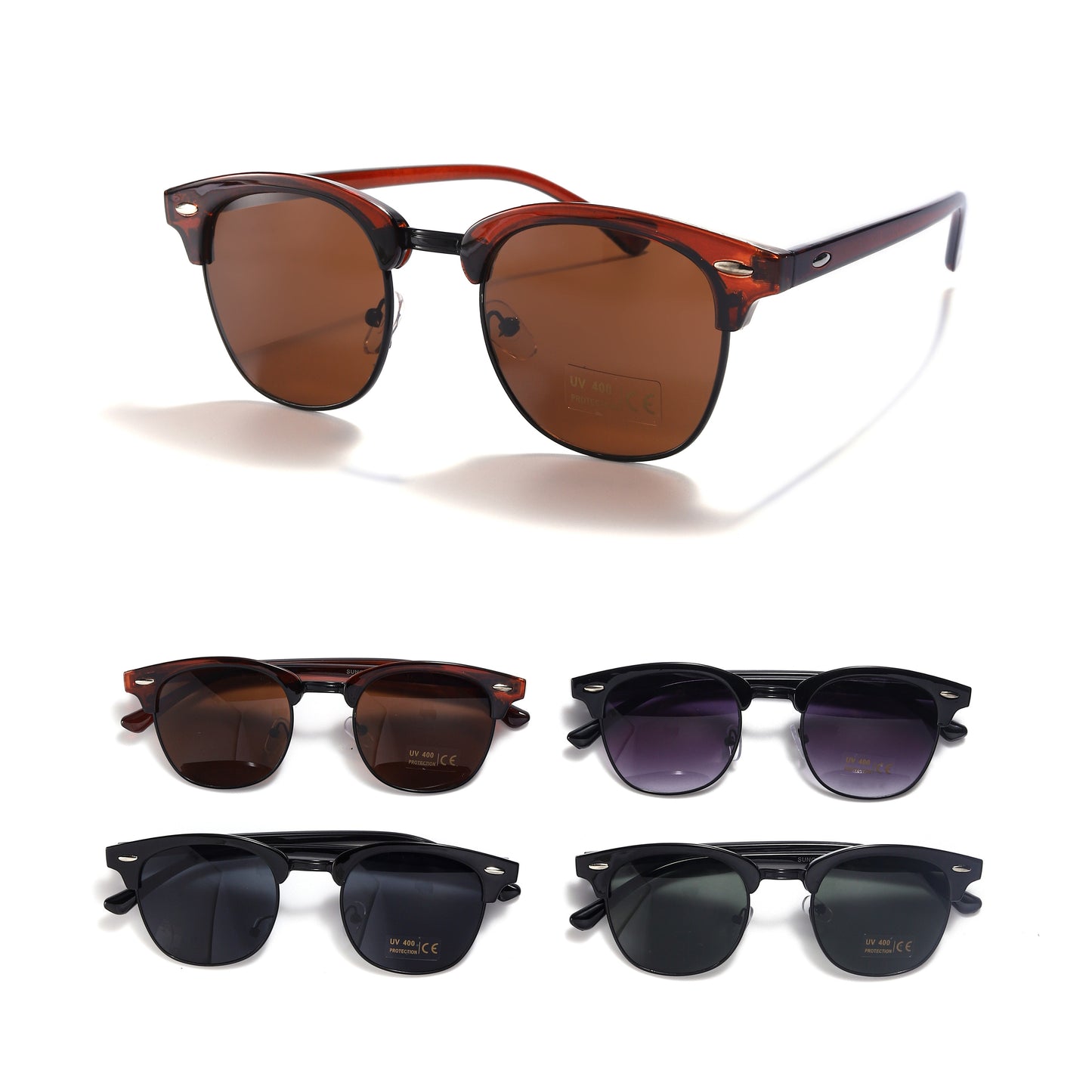 Royal Stallion Clubmaster Sunglasses SUNGLA-10 (12 Units)