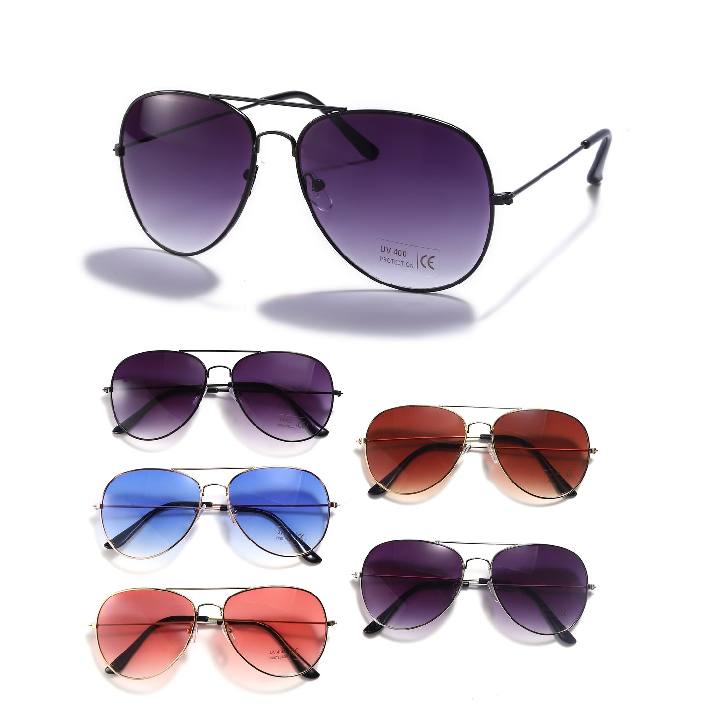 Royal Stallion Classic Aviator Sunglasses SUNGLA-8 (12 Units)