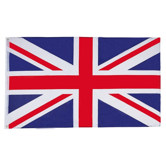 Union Jack National Flag with Eyelets (3x5 ft)