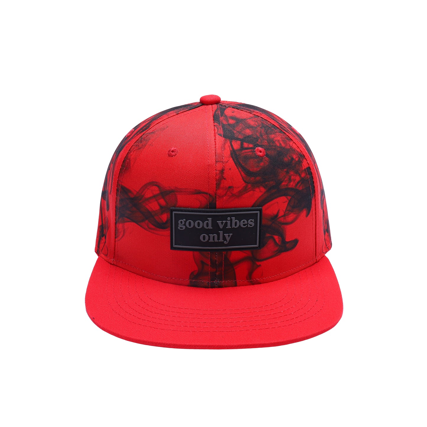 Smoke Print Snapback – Good Vibes Only Patch