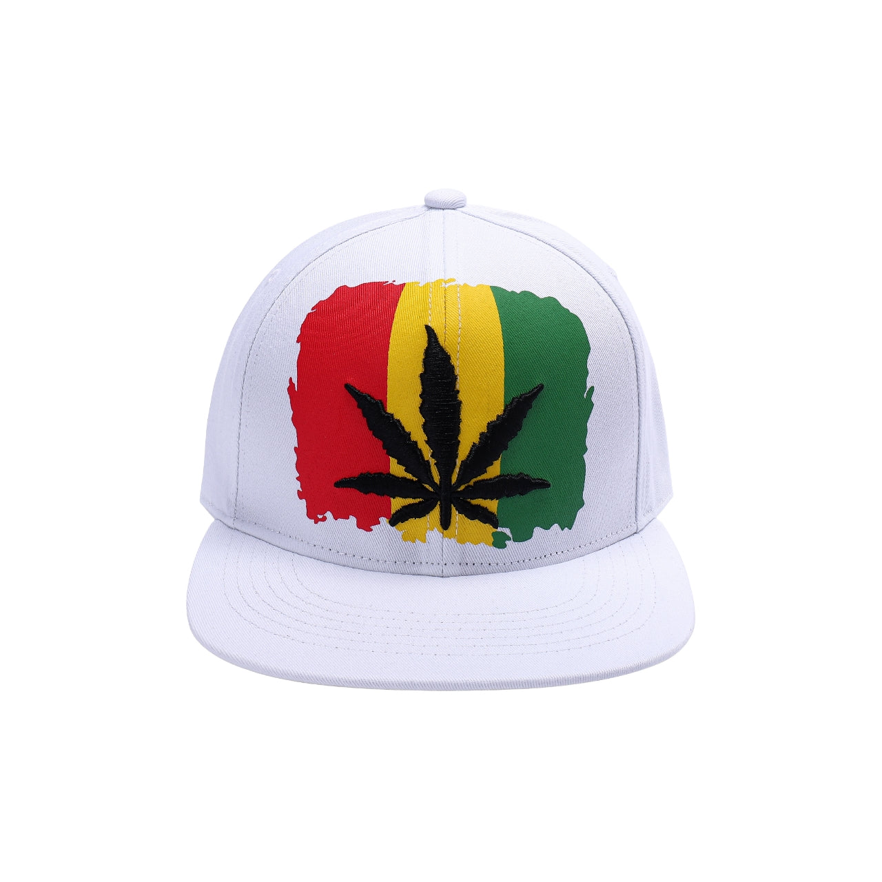 Rasta Flag - Ganja Leaf Snapback Snapbacks
