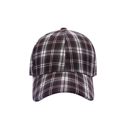Plaid Pattern Baseball Caps