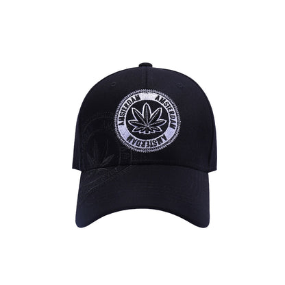 Amsterdam Ganja Leaf Embroidered Baseball Caps