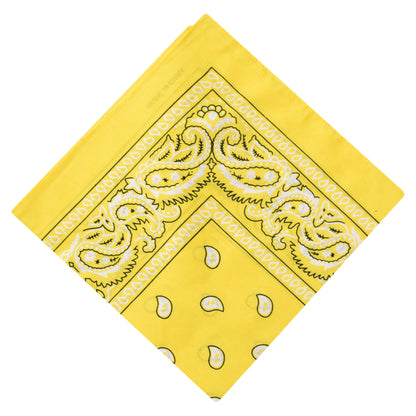 Paisley Print Bandana - Yellow