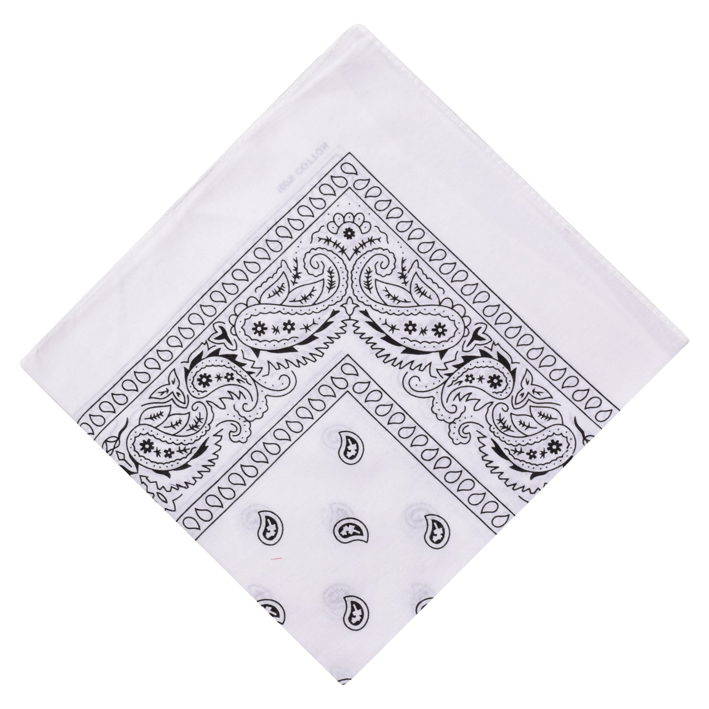 Paisley Print Bandana - White