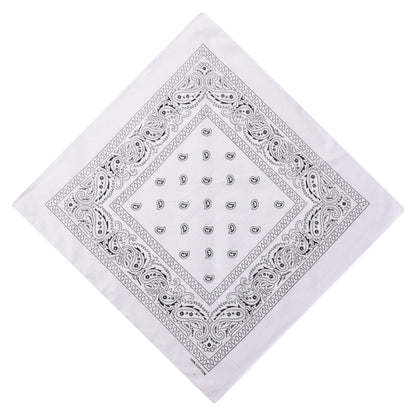 Paisley Print Bandana - White