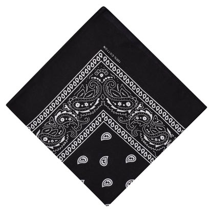Paisley Print Bandana - Black