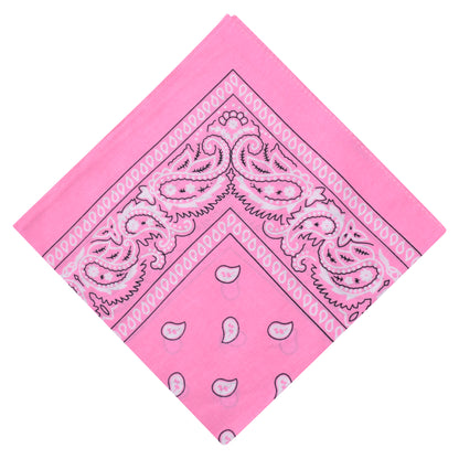 Paisley Print Bandana - Pink