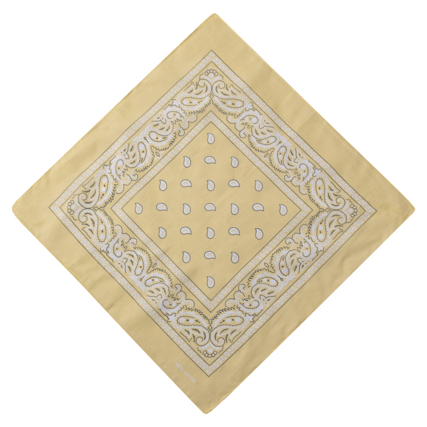 Paisley Print Bandana - Tan Khaki