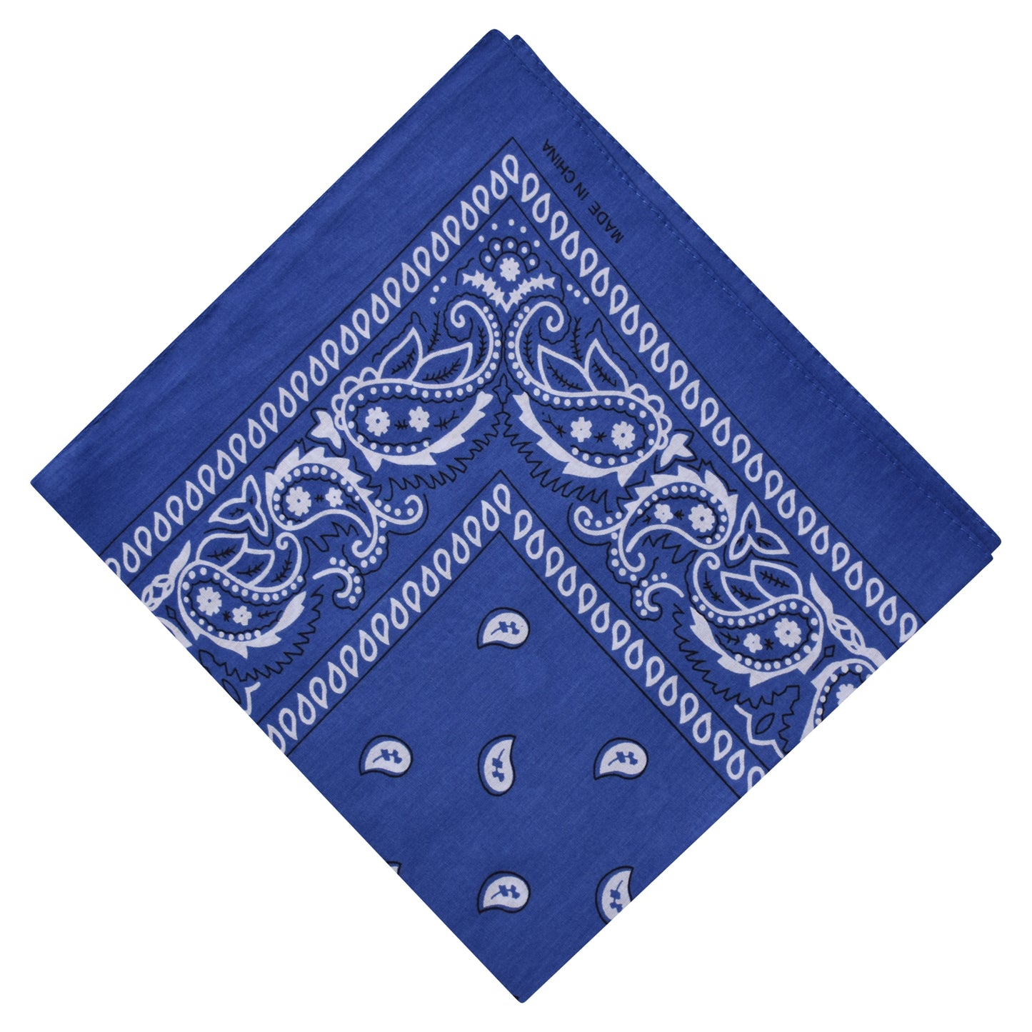 Paisley Print Bandana - Royal Blue